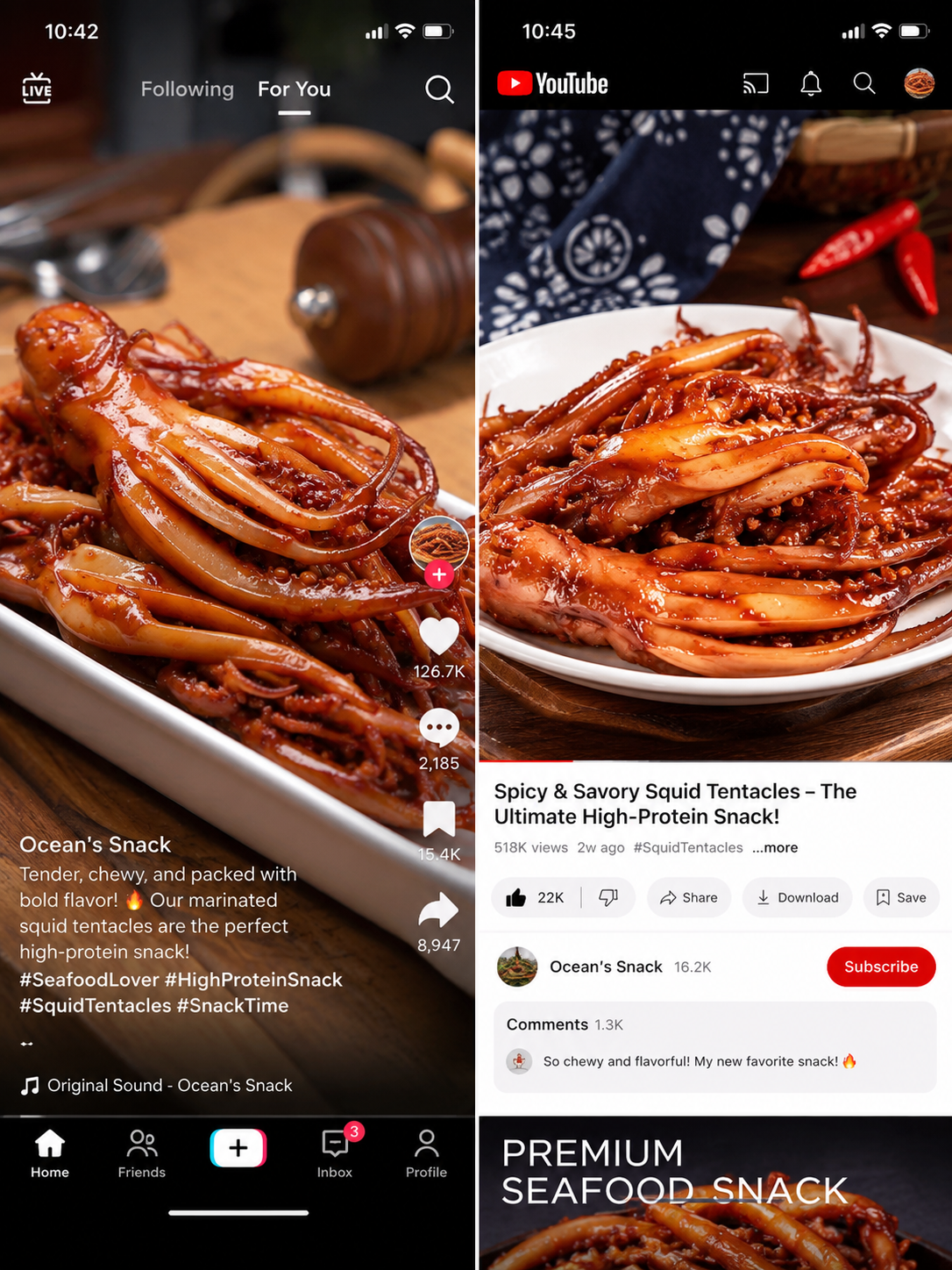 🦑BBQ Roasted Whole Squid Snack – Ready to Eat, Individually Wrapped -Evan
