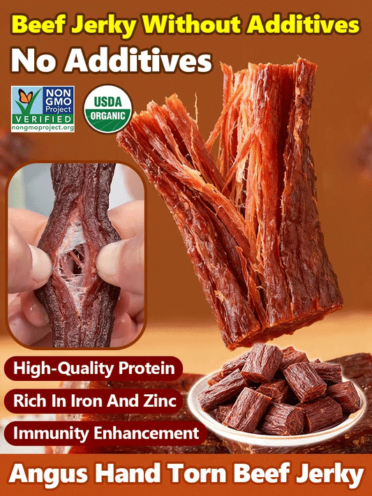 Zero-addition high-protein pure beef jerky. -Evan