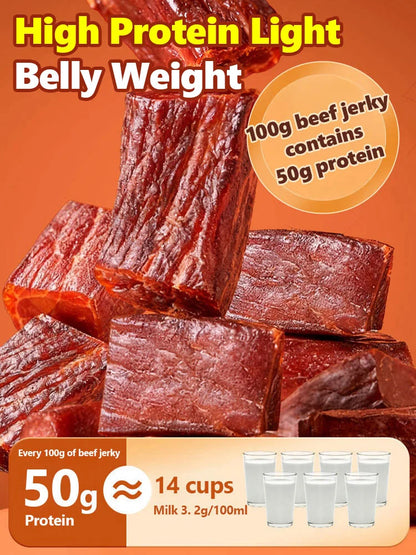 Add high-protein pure beef jerky. -Evan