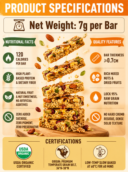 🥚Oat Protein Granola Bars Low Calorie Snack -Evan