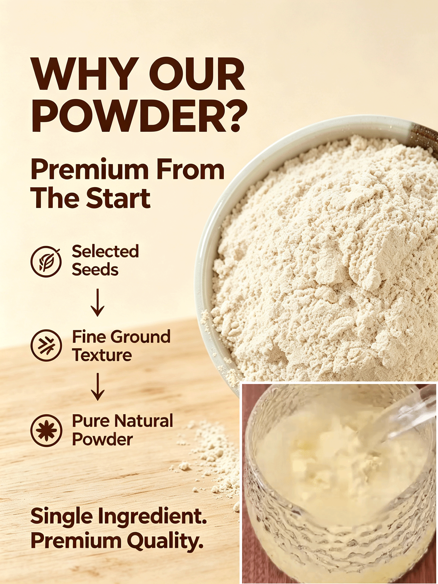 🍈 Premium Seed Powder Blend | Smooth Taste, Easy Nutrition