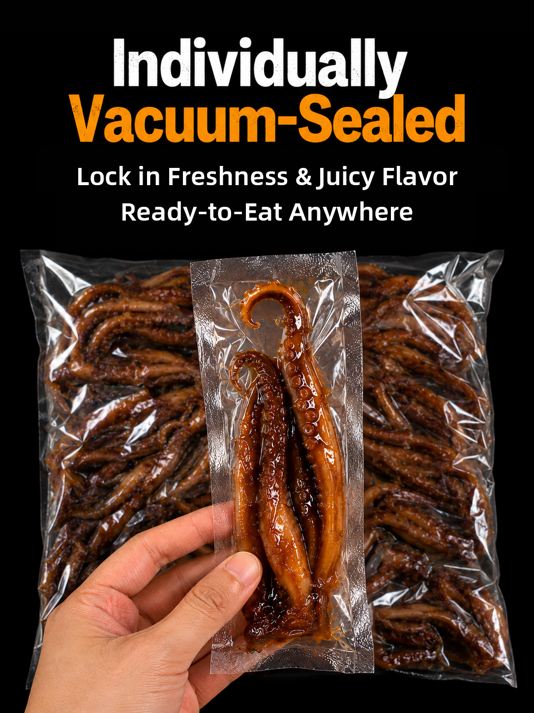 🦑BBQ Roasted Whole Squid Snack – Ready to Eat, Individually Wrapped -Evan