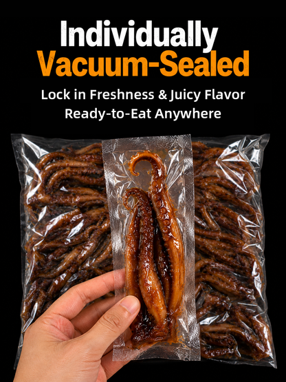 🦑BBQ Roasted Whole Squid Snack – Ready to Eat, Individually Wrapped -Evan