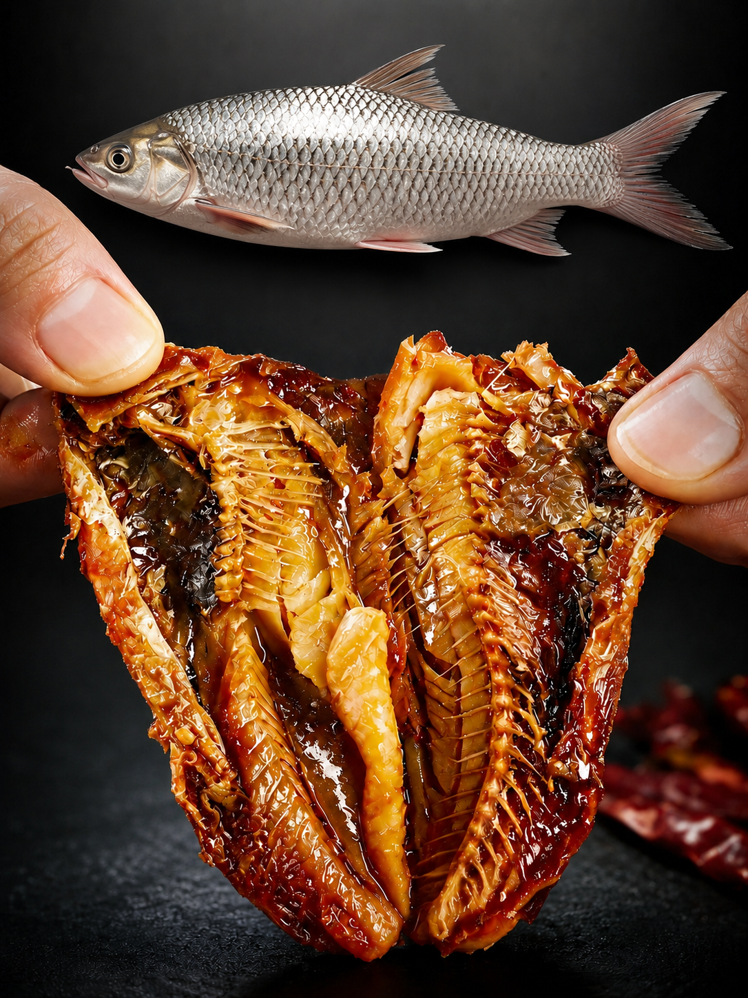 🐟️Gourmet Spicy Whole Fish | Vacuum-Sealed | High Protein Seafood Snack -Evan