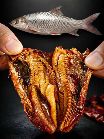🐟️Gourmet Spicy Whole Fish | Vacuum-Sealed | High Protein Seafood Snack -Evan