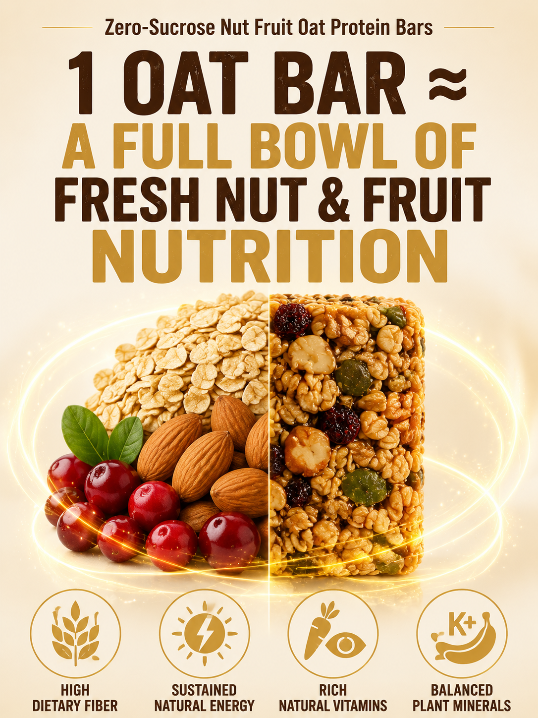 🥚Oat Protein Granola Bars Low Calorie Snack -Evan
