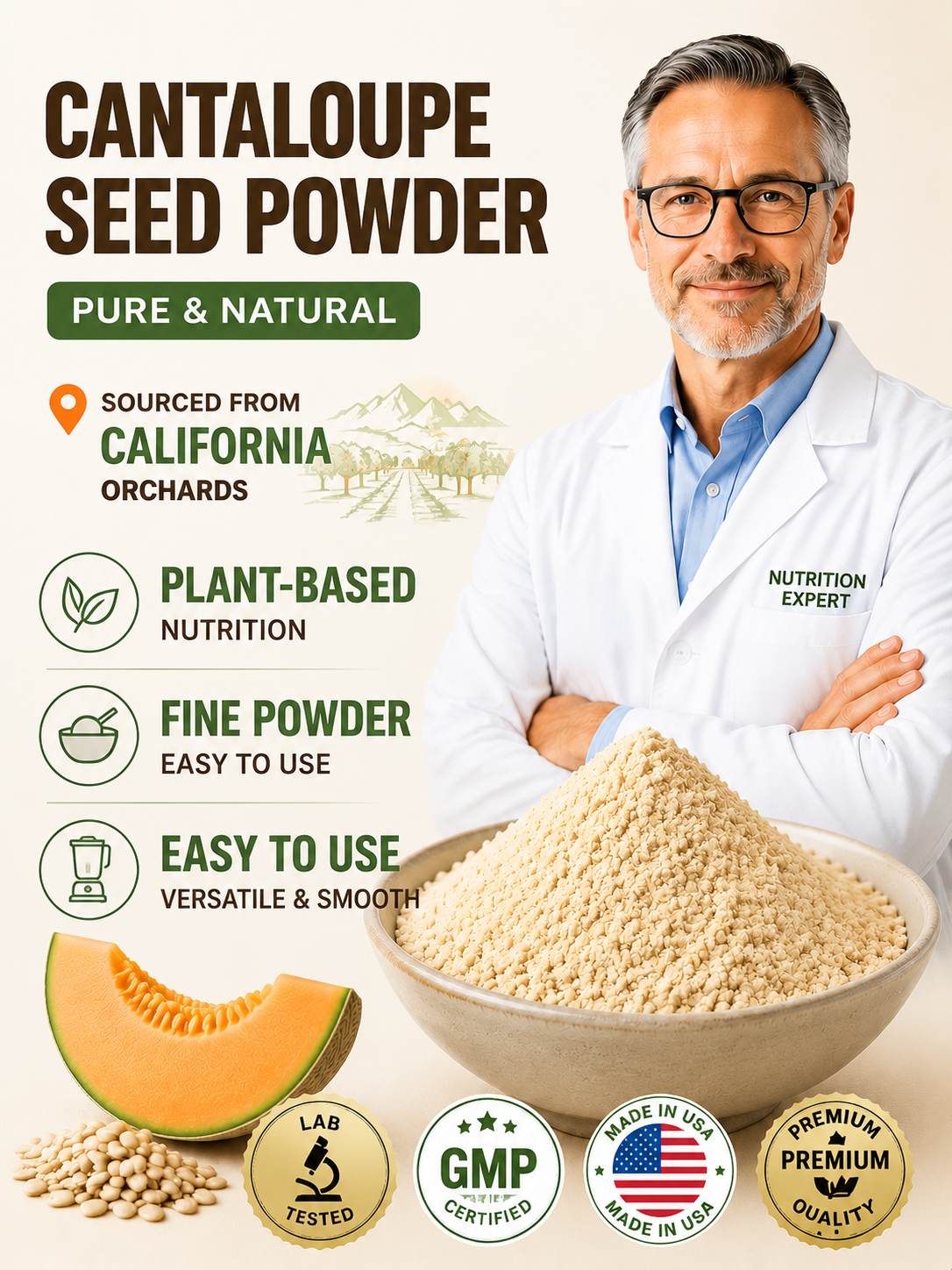 🍈 Premium Seed Powder Blend | Smooth Taste, Easy Nutrition